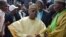 FILE - Former Prime Minister Seïni Oumarou, leader of the opposition Patriotic and Republican Front in Niger, attends a rally in Niamey ahead of the country's 2016 presidential election, Nov. 1, 2015.