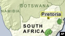 FILE: Map of Cape Town, Pretoria in S. Africa