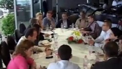 Berisha, takim me gazetarët në Shkodër