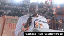 Le RDR, parti du président ivoirien Alassane Ouattara, a voté samedi lors d'un Congrès extraordinaire pour la formation d'un grand "parti unifié" avec ses alliés au pouvoir, Abidjan, Côte d'Ivoire, 5 mai 2018. (Facebook/RDR)