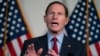 FILE - Sen. Richard Blumenthal of Connecticut speaks during a news conference on Capitol Hill, Feb. 1, 2022, in Washington.