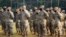 U.S. Army soldiers take part in the opening of the Garuda Shield Joint Exercise 2021 at the Indonesian Army Combat Training Center in Baturaja, South Sumatra province, Indonesia August 4, 2021.