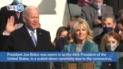 VOA60 Ameerikaa - President Joe Biden was sworn in as the 46th President of the United States