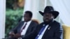 FILE - South Sudan's President Salva Kiir Mayardit attends the Intergovernmental Authority on Development (IGAD) 42nd Extraordinary Session, at the State House in Entebbe, Uganda Jan. 18, 2024.