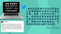 推特上的中国：“自我审查无处不在”：中国崛起终结哈佛世纪？