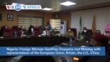 VOA60 Africa - Nigeria's Foreign Minister meets with foreign diplomats after Twitter ban