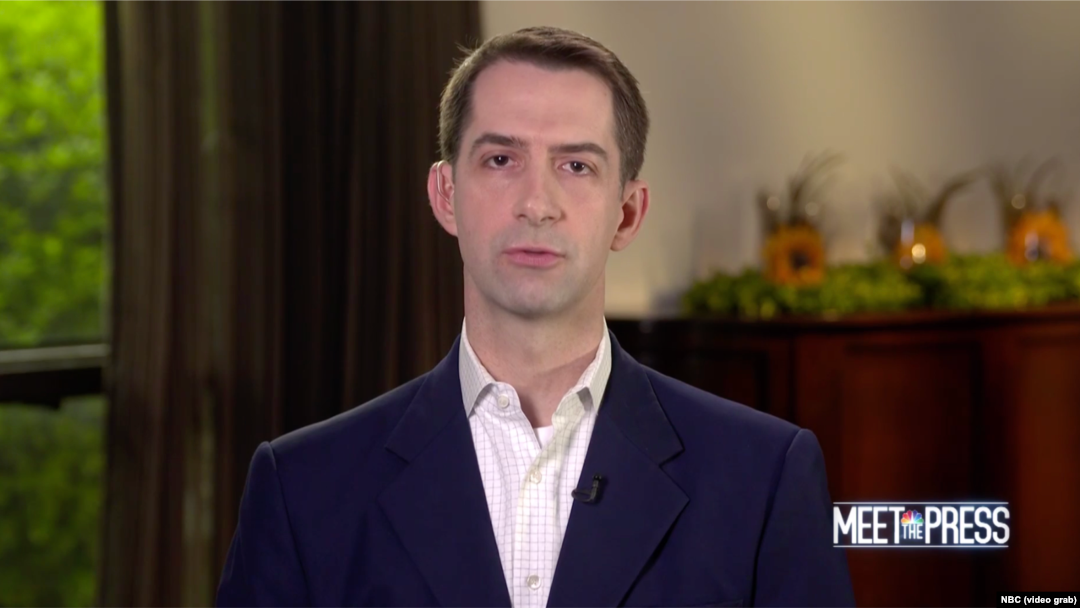 来自阿肯色州的共和党籍参议员卡顿（Tom Cotton）。