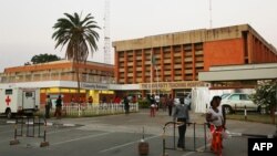 Une vue de l'hôpital universitaire à Lusaka, le 21 septembre 2017.