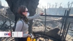 Sobrevivientes de incendios en Los Ángeles regresan a sus casas 