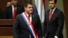 El expresidente de Paraguay Horacio Cartes durante el traspaso de poderes a su sucesor en Asunción el 15 de agosto de 2018.