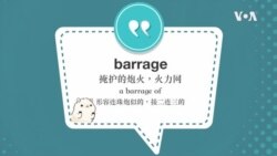 学个词--barrage
