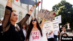تظاهرات جهانی در حمایت از معترضان ایرانی. آمریکا