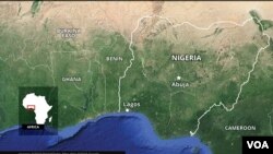 নাইজেরিয়ার মানচিত্র