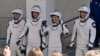 Los astronautas Kirill Peskov, Nichole Ayers, Anne McClain y Takuya Onishi en el Centro Espacial Kennedy el miércoles 12 de marzo de 2025, en Cabo Cañaveral, Florida. 