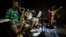 L'orchestre du pianiste congolais, Ray Lema, lors d'une répétition le 13 juin 2019 à Kinshasa.