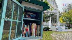 Little libraries can be found in every corner of the world, with over 190,000 officially registered libraries. [Foto: Natalia López/VOA]