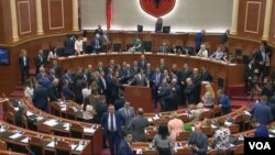 Albania parliament tensions