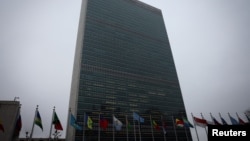 Здание ООН в Нью-Йорке.