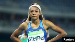 Deajah Stevens lors des jeux olympiques de Rio, Brésil, le 16/08/2016. 