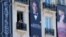 Posters for the film 'The Great Gatsby' showing actor Leonardo DiCaprio (C) and actress Carey Mulligan (R) are displayed outside the Carlton Hotel before the start of the 66th Cannes Film Festival in Cannes, May 13, 2013.