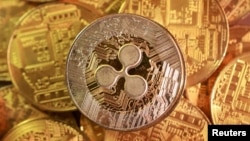 암호화폐 네트워크인 리플(Ripple)을 형상화한 일러스트레이션