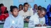 FILE - Boys sit in a classroom at Nouadhibou's Organization for the Support of Migrants and Refugees, Mauritania, Jan. 7, 2025.