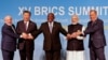 Brezilya, Rusya, Hindistan, Çin ve Güney Afrika'dan oluşan BRICS ülkeleri liderleri.