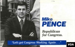 1988년 연방 하원의원 선거에 도전한 마이크 펜스.