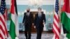 FILE - US Secretary of State Antony Blinken (R) and Jordanian Foreign Minister Ayman Safadi (L) arrive to speak the media prior to a meeting at the State Department in Washington, May 10, 2021. 
