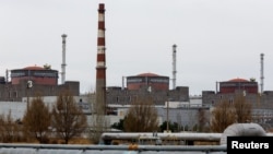 우크라이나 자포리자의 원자력발전소