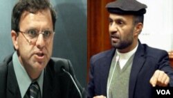 عمر زاخیلوال وزیر مالیه و عبدالظاهر قدیر عضو ولسی جرگه 
