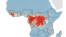 Delovi Afrike pogodjeni epidemijom Ebole