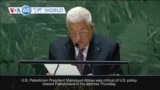 VOA60 World - Palestinian leader Abbas calls for US to end arms shipments to Israel