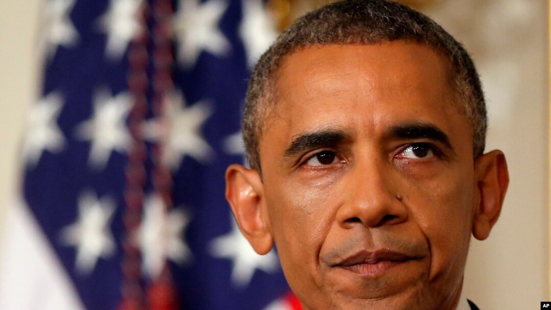 Obama dalam pidato tentang pengesahan pesawat tempur Amerika di Irak.