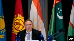 U.S. Secretary of State Mike Pompeo speaks on the sidelines of the United Nations General Assembly in New York, Sept. 22, 2019. 