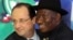 Shugaban Najeriya Goodluck Jonathan tare da Shugaban Faransa, Hollande.