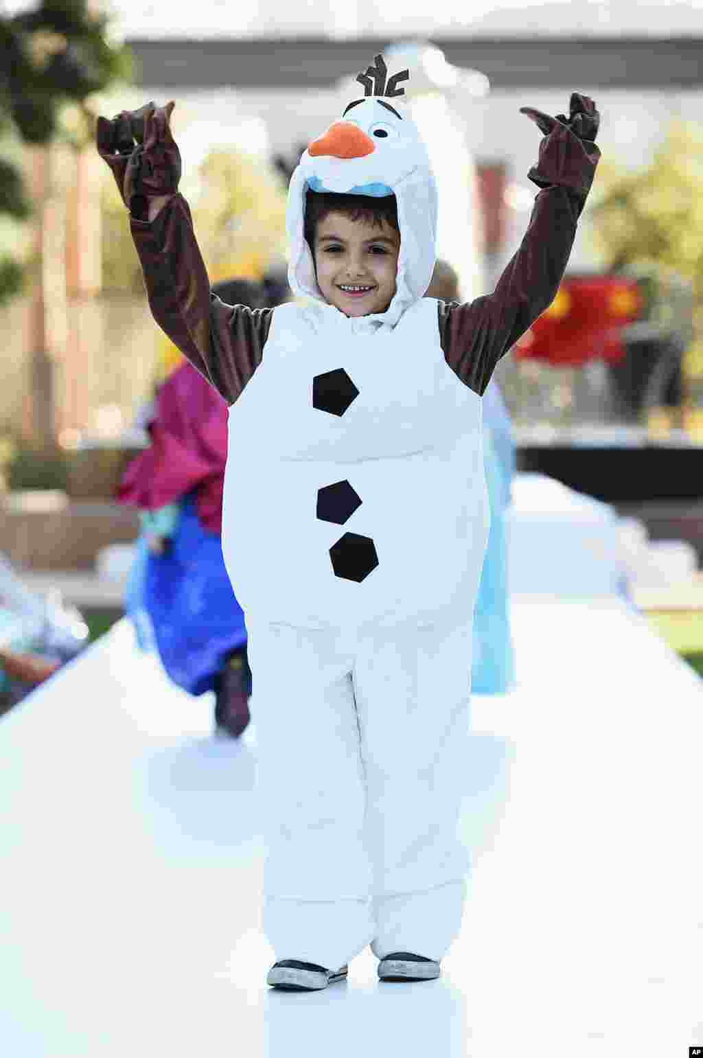 Olaf from Disney's "Frozen" is another of Halloween 2014's most popular costumes.