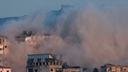 Fumée des bombardements dans le sud du Liban.