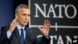 Generalni sekretar NATO, Jens Stoltenberg na konferenciji za novinare u Briselu, 7. novembar 2017.