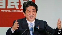 日本首相安倍晉三 (資料照片)