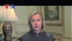 Secretary of State Hillary Clinton Commends VOA on 70 Years (in Khmer)