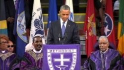 Barack Obama​ chante Amazing Grace en hommage aux 9 victimes de la tuerie de Charleston