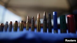 Las balas encontradas, de diferente calibre, serán destruidas, según informó el gobierno mexicano.