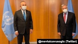 Dışişleri Bakanı Mevlüt Çavuşoğlu ve BM Genel Sekreteri Antonio Guterres