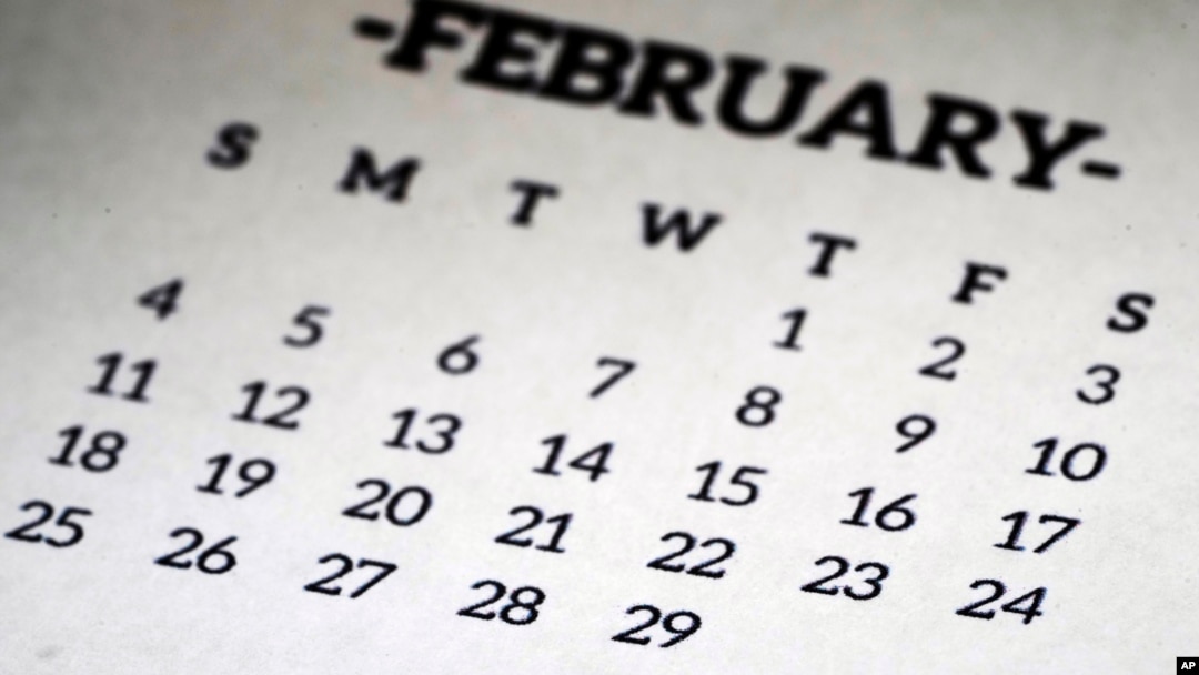 Kalendar pokazuje februar 2024. - mjesec koji ima prestupni dan, 29. februar.