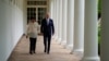 U.S. President Joe Biden and Philippines President Ferdinand Marcos Jr. walk on the West Colonnade to the Oval Office following a welcome ceremony at the White House in Washington, May 1, 2023. 