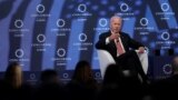 FILE - Former U.S. Vice President Joe Biden answers a question during the Concordia Europe Summit in Athens, Greece, June 7, 2017.