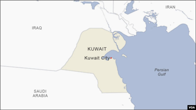 Map of Kuwait