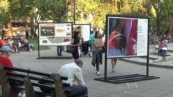 反对人口贩运 华盛顿街头举办“艺术为自由”展(英文视频)