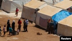 Le camp de déplacés de Bab Al-Nour, au nord d'Alep, Syrie, le 18 mai 2014